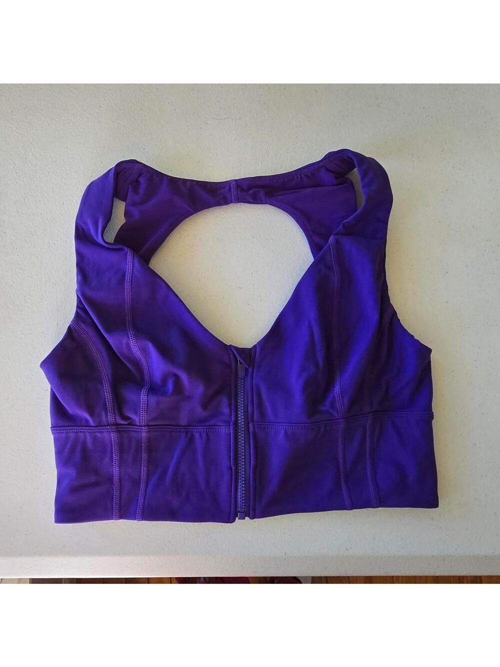 Free people purple sports bra back clasp M